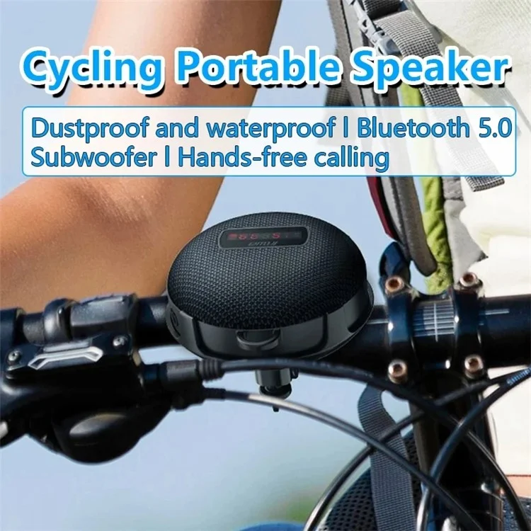 INWA MZ-508 Outdoor Cycling Bluetooth-compatible Speaker Digital Display Portable Waterproof Loudspeaker