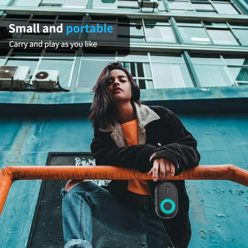 INWA MZ-507 Portable Bluetooth-compatible Speaker Waterproof Wireless Music Subwoofer Support TF Card