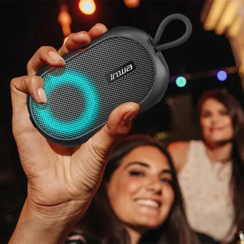 INWA MZ-507 Portable Bluetooth-compatible Speaker Waterproof Wireless Music Subwoofer Support TF Card