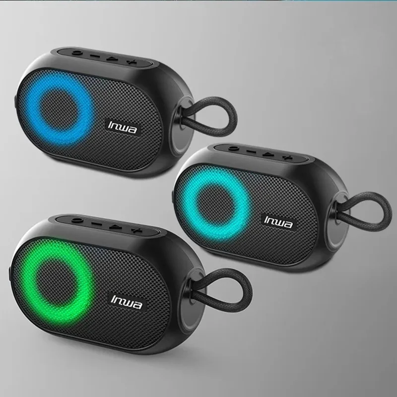 INWA MZ-507 Portable Bluetooth-compatible Speaker Waterproof Wireless Music Subwoofer Support TF Card