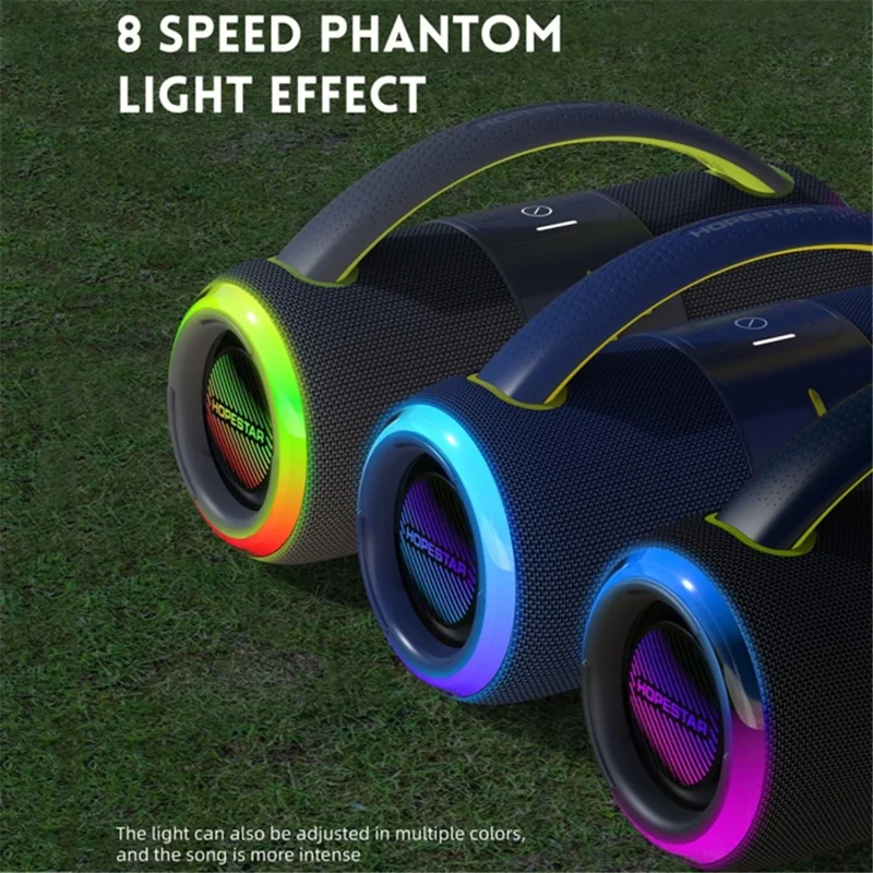 HOPESTAR H68 50W Powerful Outdoor Waterproof Bluetooth-compatible Speaker Sound Subwoofer - Green