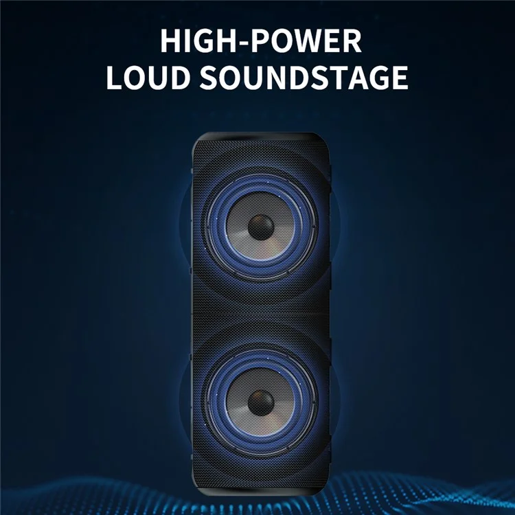 CYBORIS S10 2-in-1 Coluna Bluetooth Dividida Impermeável IPX6 Subwoofer com Luz Colorida