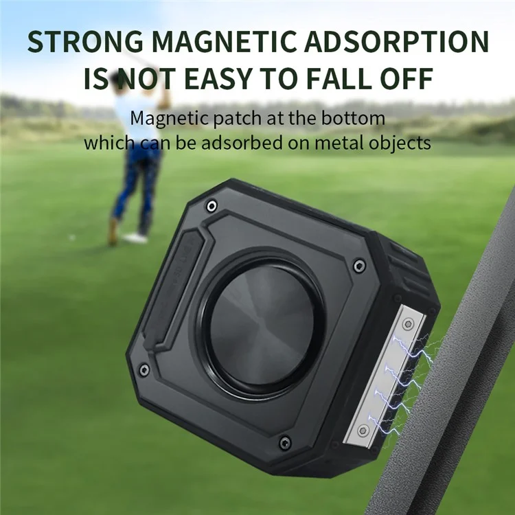 Alto-falante Bluetooth magnético CYBORIS X1S para carrinho de golfe, à prova d'água, com subwoofer integrado e microfone