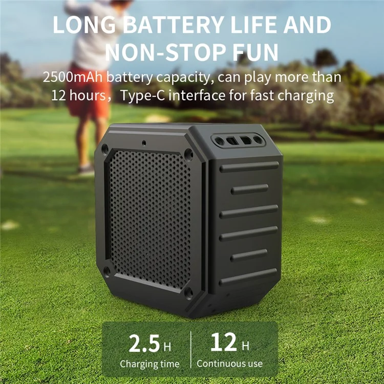 Alto-falante Bluetooth magnético CYBORIS X1S para carrinho de golfe, à prova d'água, com subwoofer integrado e microfone