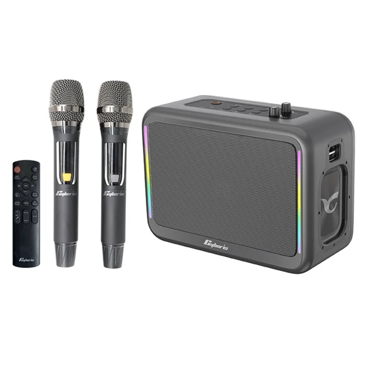 CYBORIS X14 200W High Power Outdoor Karaoke TWS Bluetooth-compatible Speaker with Microphone and Remote