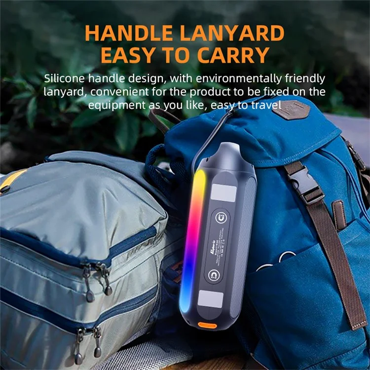 CYBORIS S8 30W Solar Magnetic Bluetooth-compatible Speaker with RGB Colorful Light Effects