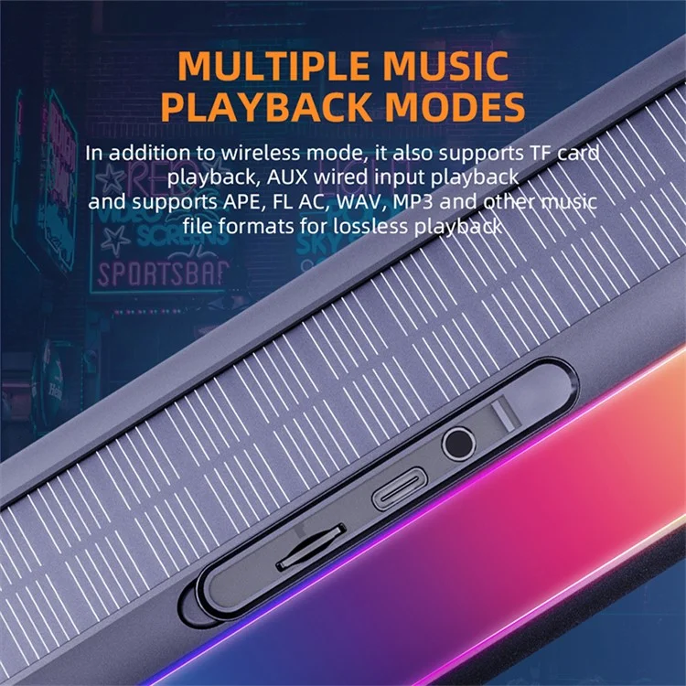 CYBORIS S8 30W Solar Magnetic Bluetooth-compatible Speaker with RGB Colorful Light Effects