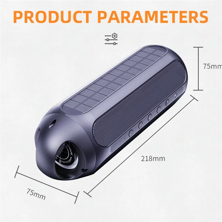 CYBORIS S8 30W Solar Magnetic Bluetooth-compatible Speaker with RGB Colorful Light Effects