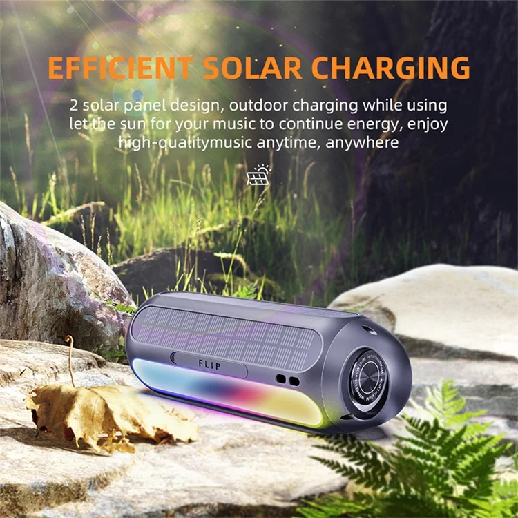 CYBORIS S8 30W Solar Magnetic Bluetooth-compatible Speaker with RGB Colorful Light Effects