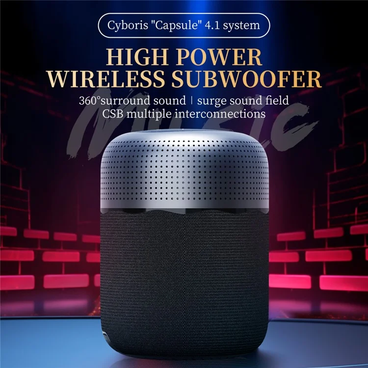 Haut-parleur bluetooth CYBORIS X11 100W puissant CSB Subwoofer