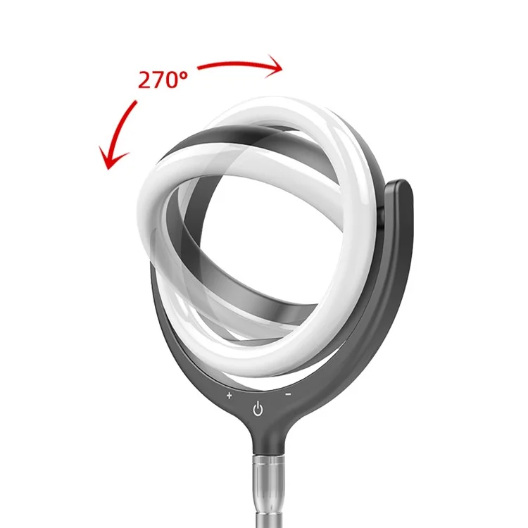 12 "selfie -ringlicht -led -ring -licht -handyhalter LED Lamp Kamera Licht Für YouTube Video Make -up Tik Tok - Schwarz