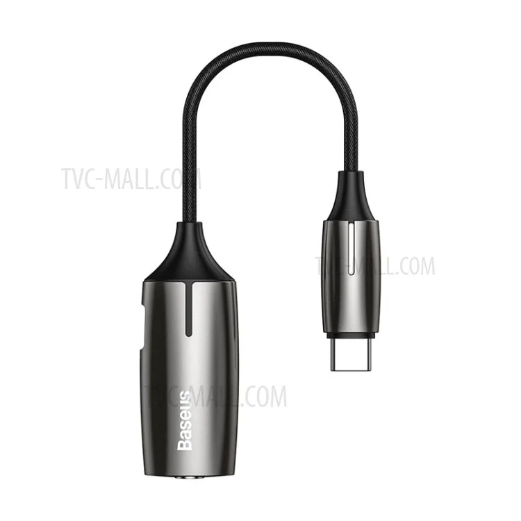 BASEUS CW-YMS L60S 2-in-1 Type-C Maschio a Type-C e 3.5mm Femmina Adattatore