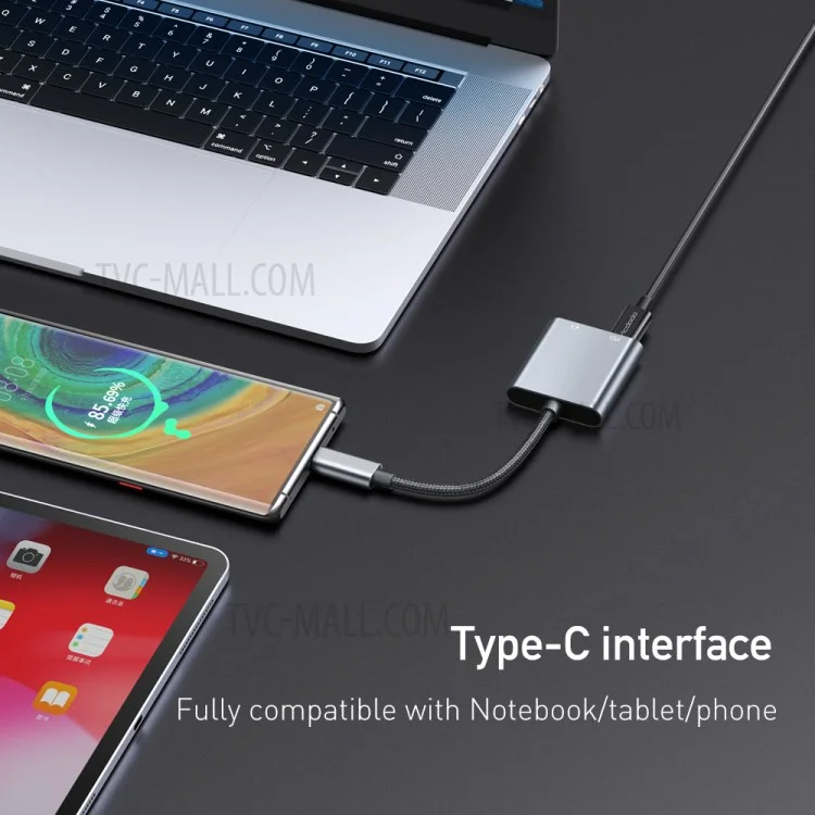 Mcdodo USB-C Adattatore Per Cuffie Dual Tipo Tipo USB-C Jack Aurnica Audio PD Carica Rapida