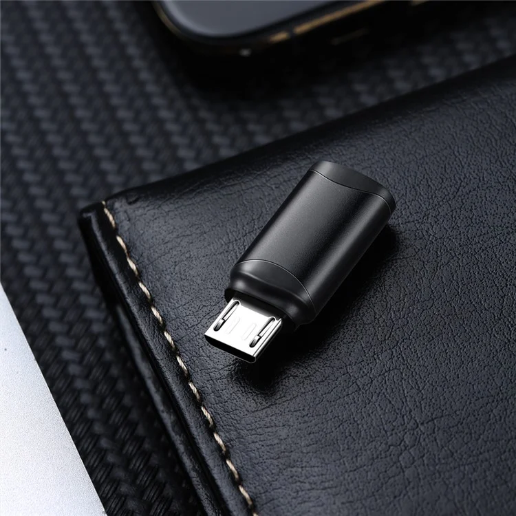 MCDODO OT-7690 Type-C to Micro USB OTG Adapter - Black