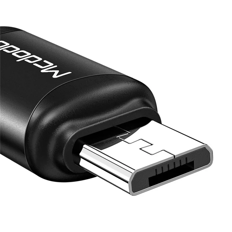 MCDODO OT-7690 Type-C to Micro USB OTG Adapter - Black
