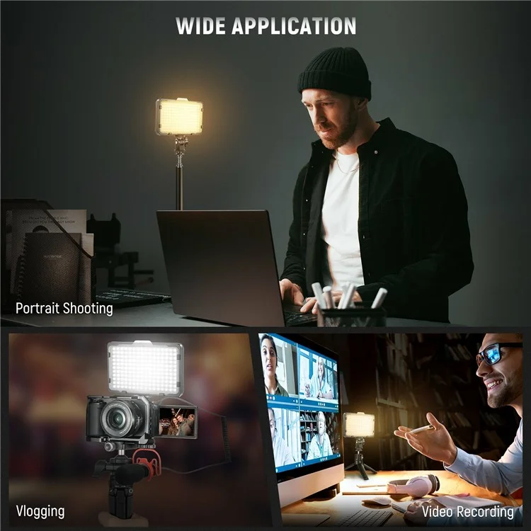 NEEWER CN-160 Dimmable 160 Panneau Numérique Ultra High Power Led-lel / Lumière Vidéo de Caméscope