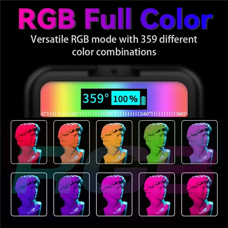 PULUZ PU560B 2500-9000K RGB Full Color Pocket Fill Light Handheld Photography LED Light