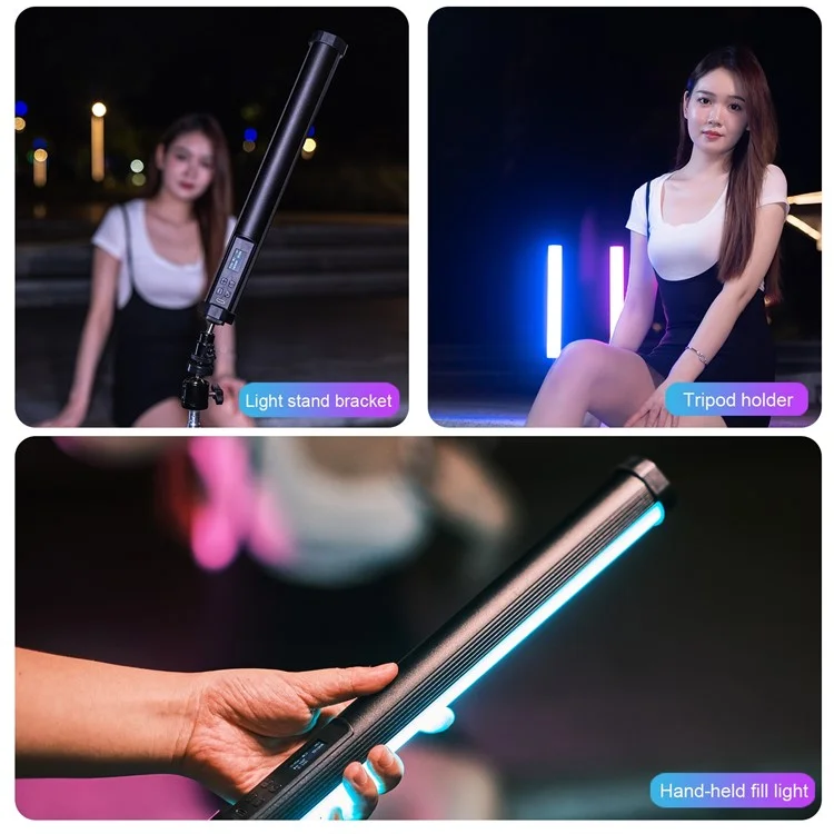 Puluz PU4136 135-возглавленные Полноцветные Ручной Работы RGB Фотография Магнитная Заливка Света