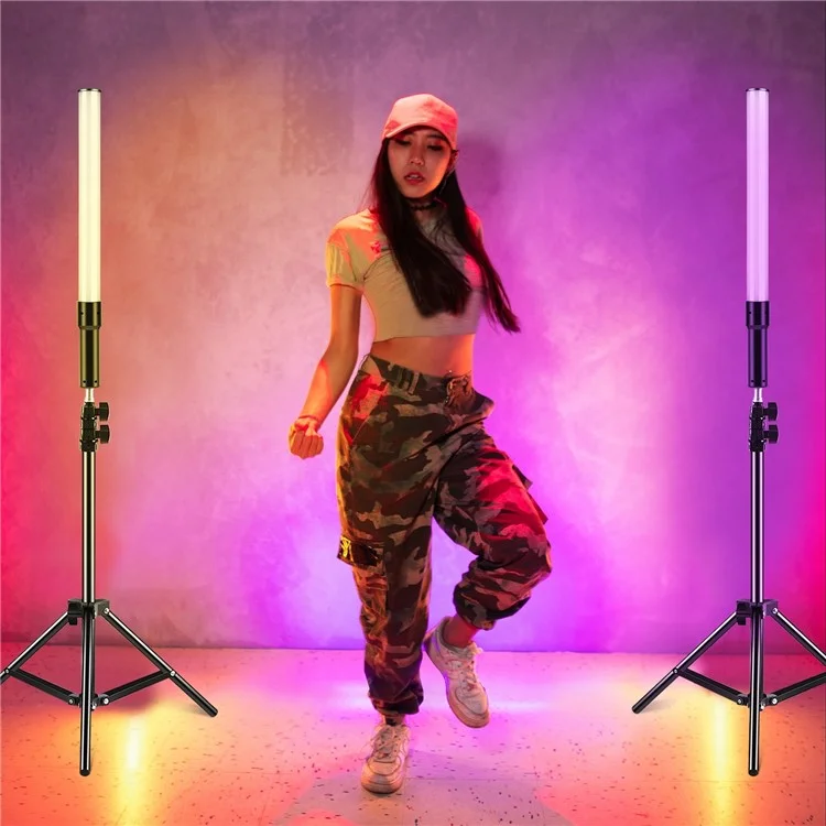 Puluz PU4134 10W Портативная Рубашка RGB Light Tube 2500K-9900K Dimmable 18 Осветительных Эффектов Video Light Wand