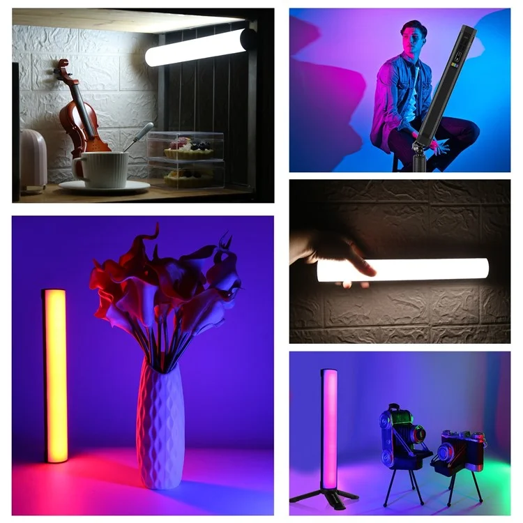 Puluz PU4139 30 см Портативная RGB Light Stick Магнитная Светодиодная Трубка Световая Палочка 10 вт Фотография Заливка Света