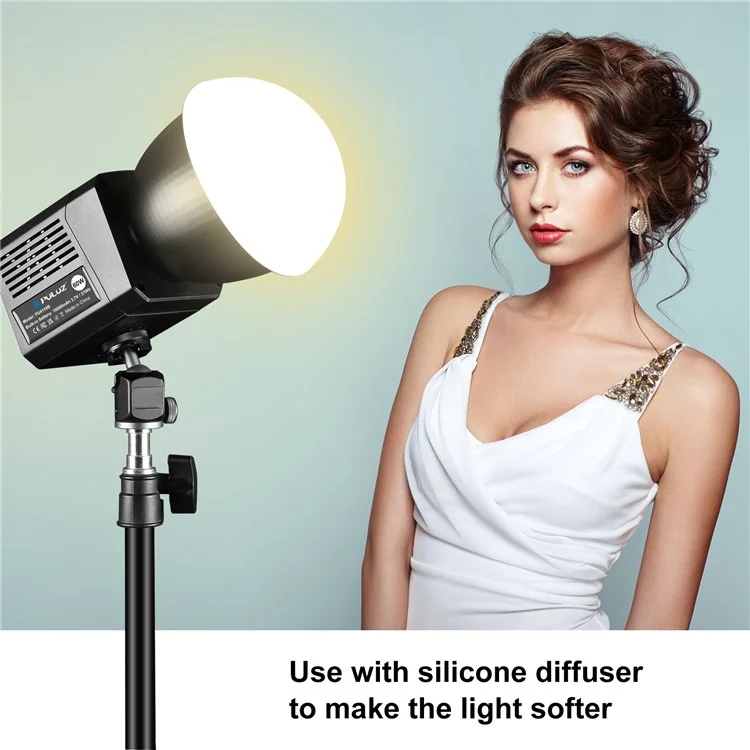 PULUZ PU4119B 60W COB Handheld Photography Vlog Light Video Recording Dual Color Temperature Fill Light