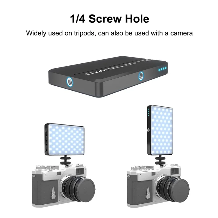 PULUZ PU566B 120 Leds Live Broadcast Video LED Light Photography Selfie Fill Lamp with 6 Colors Filters