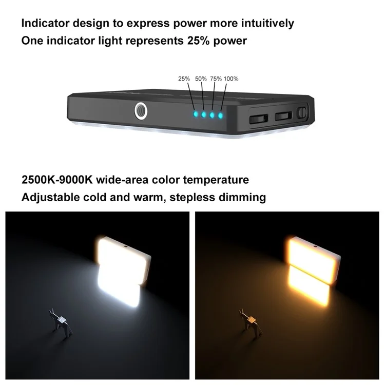 PULUZ PU566B 120 Leds Live Broadcast Video LED Light Photography Selfie Fill Lamp with 6 Colors Filters