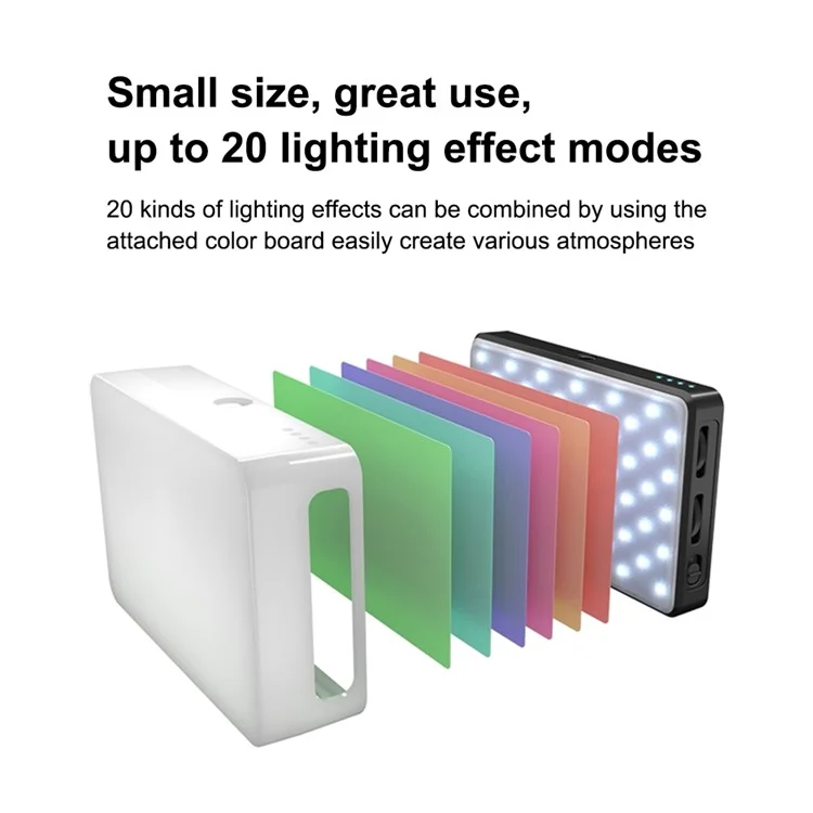 PULUZ PU566B 120 Leds Live Broadcast Video LED Light Photography Selfie Fill Lamp with 6 Colors Filters