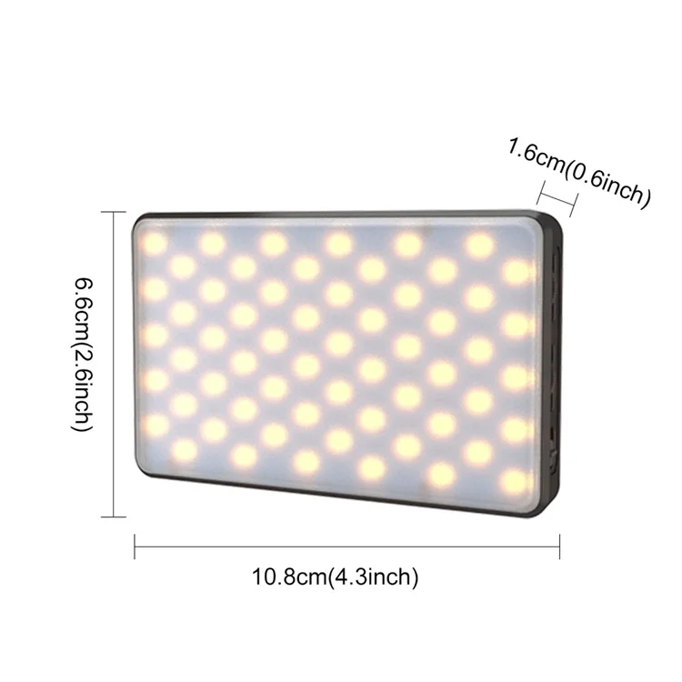 PULUZ PU566B 120 Leds Live Broadcast Video LED Light Photography Selfie Fill Lamp with 6 Colors Filters