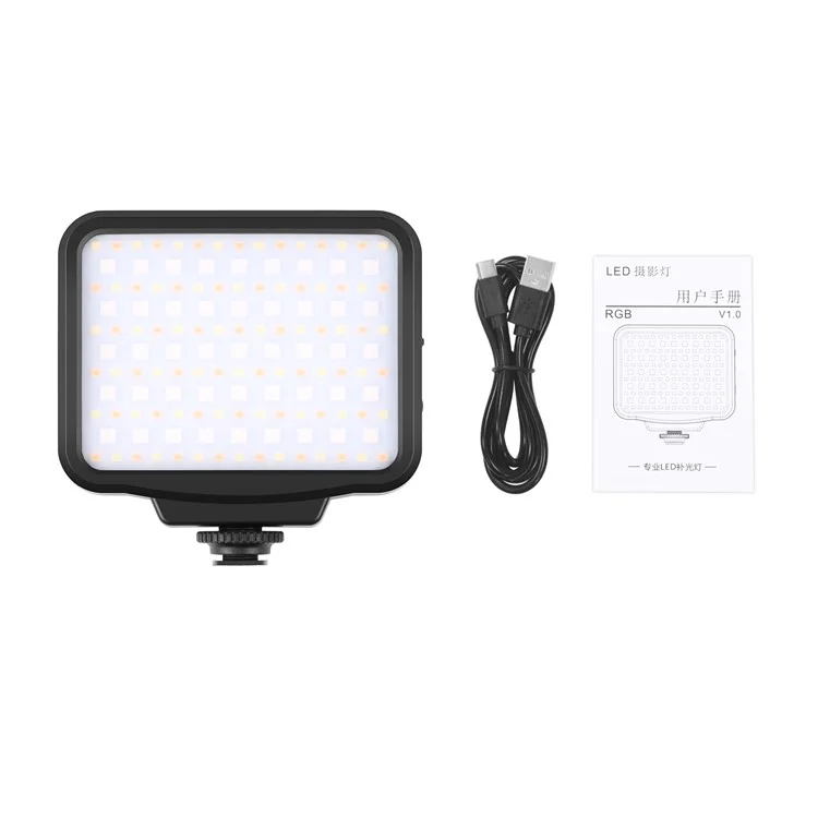 Puluz PU634 RGB Фотография Лампа Кожа Красавица Живой Потоковой Светодиодный Светодиод Для Камеры