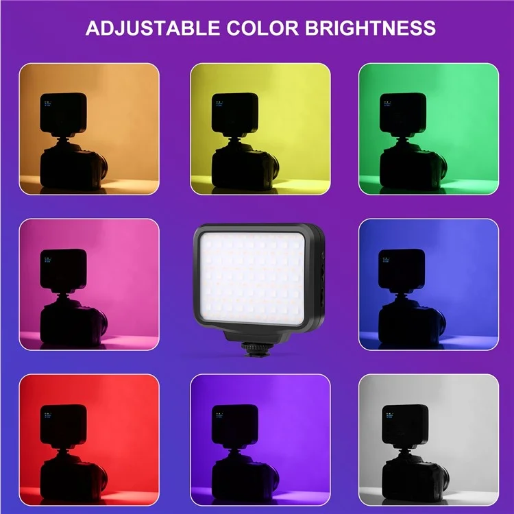 Puluz PU634 RGB Фотография Лампа Кожа Красавица Живой Потоковой Светодиодный Светодиод Для Камеры