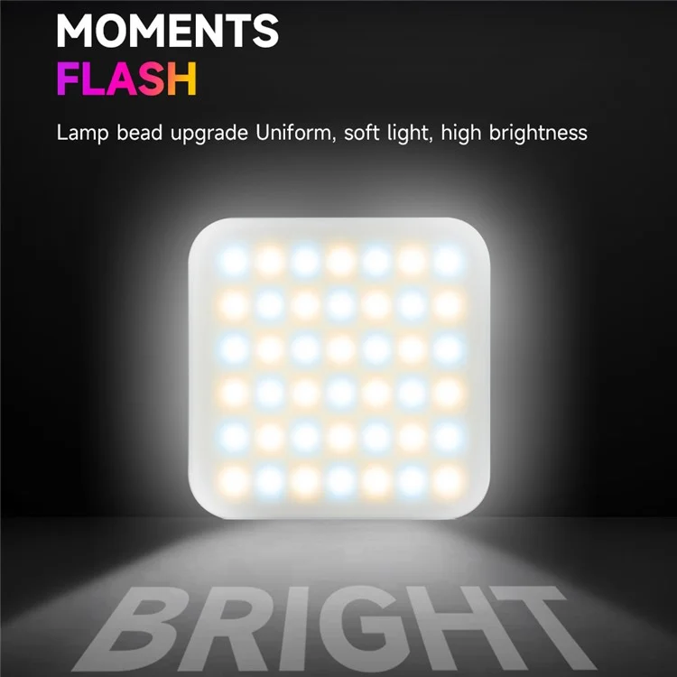 D12S Portable Travel Mini RGB LED Fill Light Phone Camera Selfie Live Streaming Fill Lamp with Clip