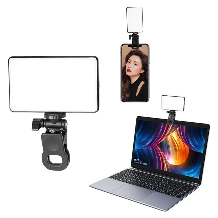 ST-120 Mini Fill Light for Phone / Tablet Portable LED Video Light with Clip for Live Streaming / Photography