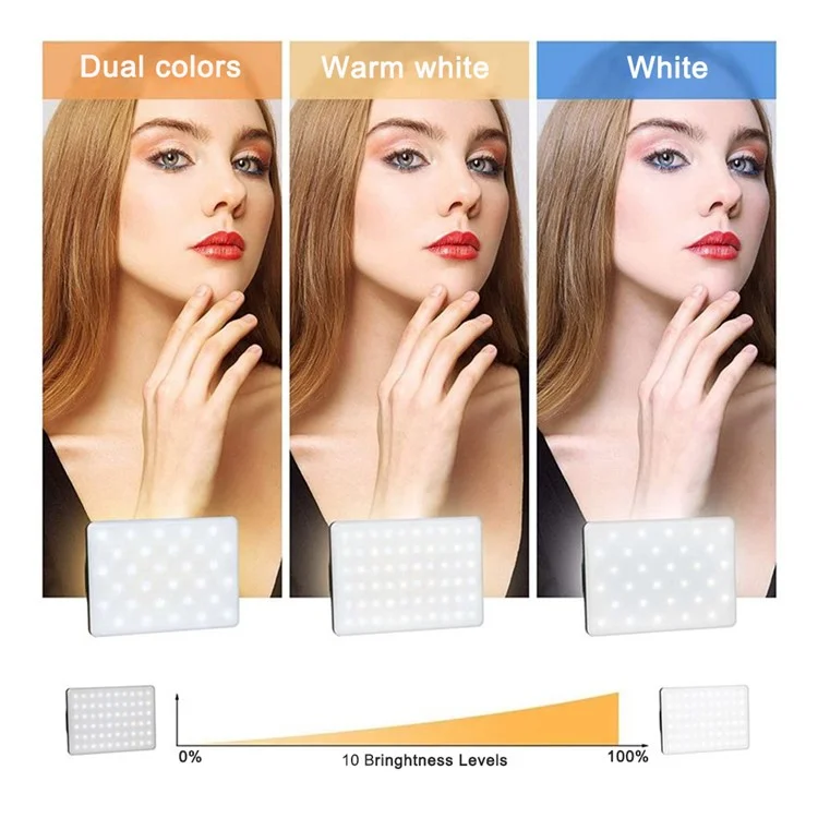ST-120 Mini Fill Light for Phone / Tablet Portable LED Video Light with Clip for Live Streaming / Photography
