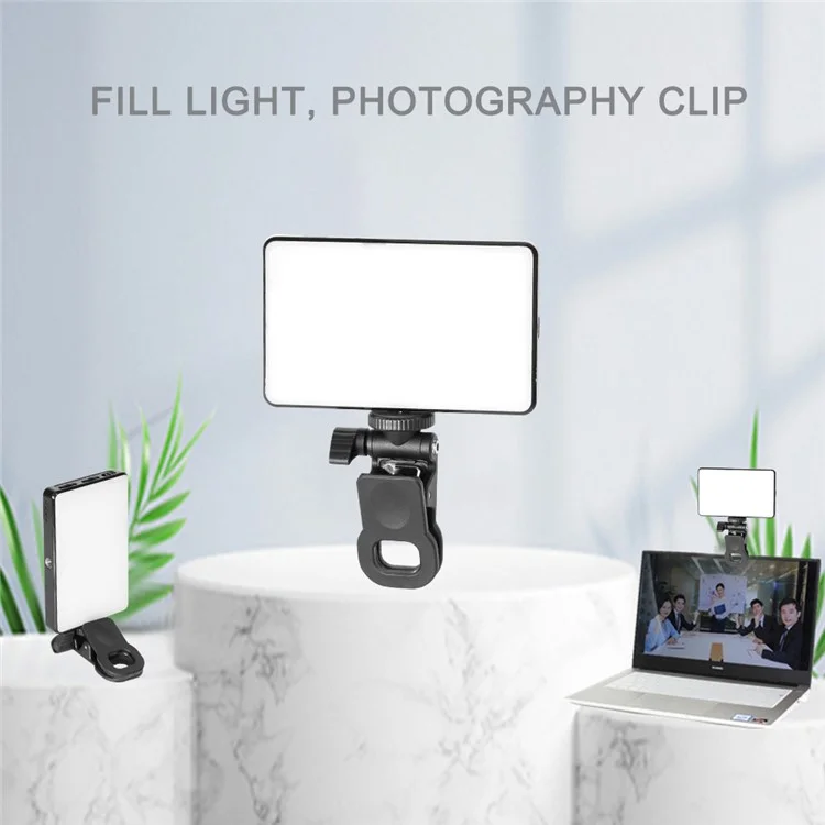 ST-120 Mini Fill Light for Phone / Tablet Portable LED Video Light with Clip for Live Streaming / Photography