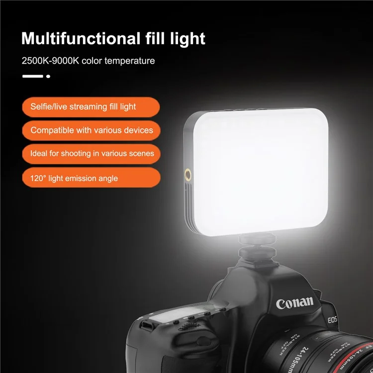 ST-156B Luz de Vídeo LED Portátil com 156 LEDs e Clipe / Capa de Silicone para Fotografia de Celular / Gravação Externa