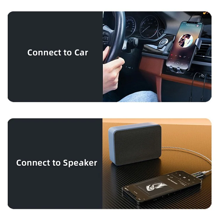UC-075-TR 2 Pezzi Adattatore Trasparente con Chip AB136D da USB-C a Jack Audio AUX 3,5mm per Laptop, Tablet e Telefono