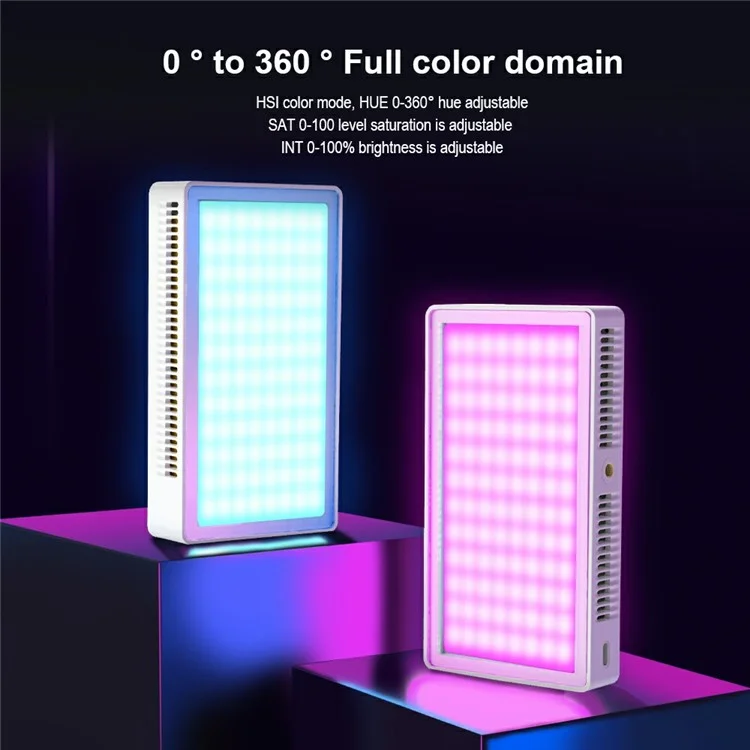 PB25R Video Conference Live Streaming Portable RGB LED Light Selfie Photography Pocket Fill Light