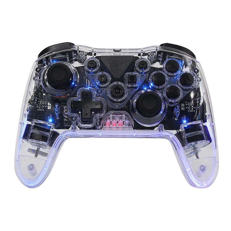 MG35 Wireless Game Controller for Nintendo Switch / PC / Android / Ios / TV / Phone Six-Axis Gamepad with Receiver - Transparent White