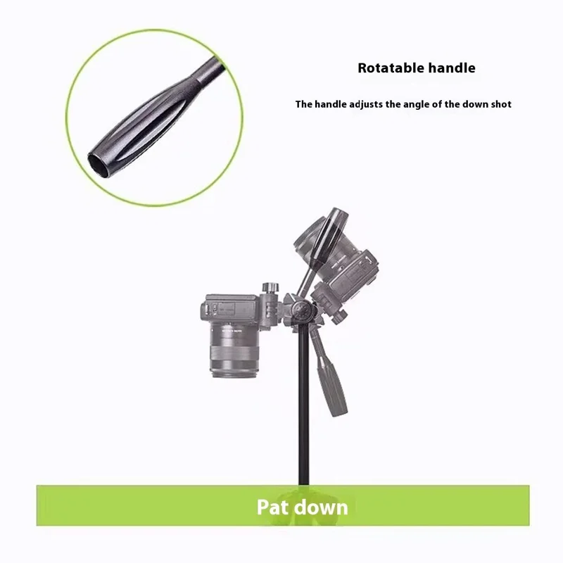 YUNTENG 520 Tripé Ajustável em Altura de 43 - 125cm com Cabeça Panorâmica 3D para Câmera e Smartphone