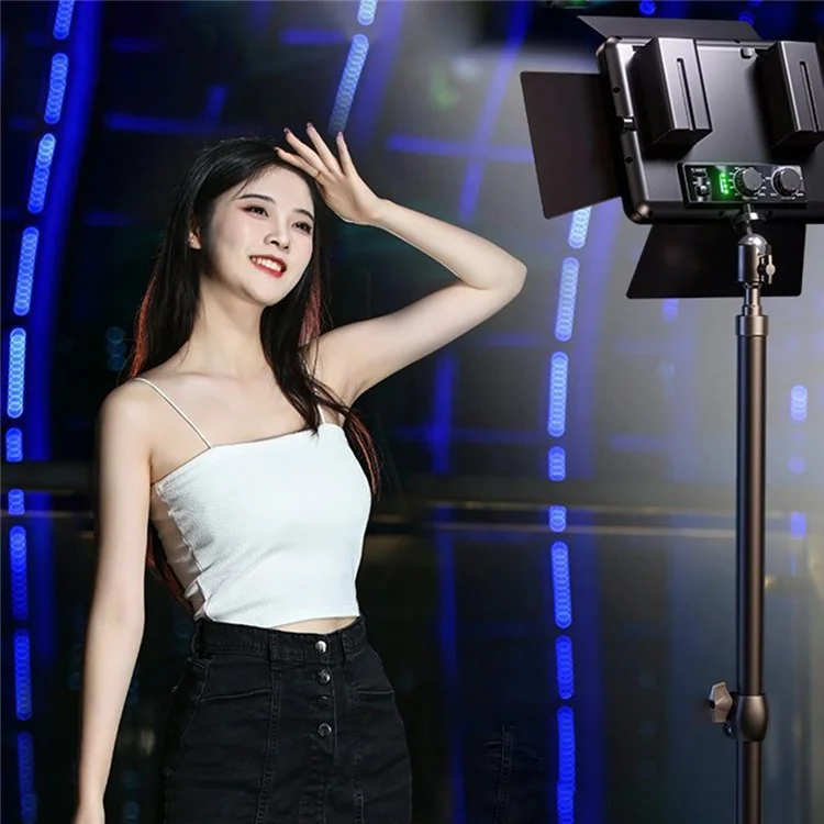 MM120C Portable LED Video Light Panel for Studio Portrait Photography Lighting Dimmable Fill Light ( No Battery ) - Silver Panel