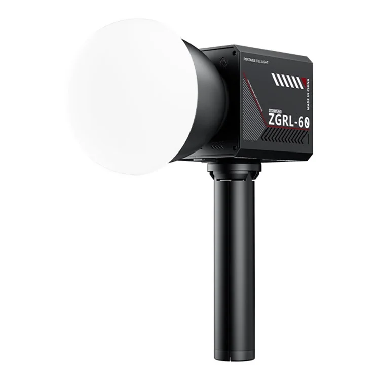 ZGRL60 Luz de Vídeo LED Portátil de Alta Potência para Preenchimento Luz Profissional para Fotografia, Filmagem e Iluminação de Palco