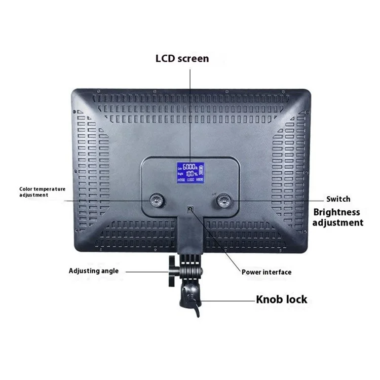 A111 Panneau Lumineux LED pour Photographie et Streaming Vidéo - Prise EU