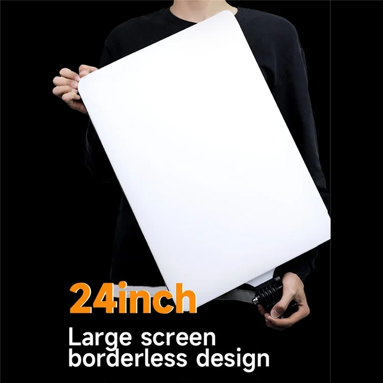 RL-28A 24 Inch Rectangle LED Panel Light Photography Lamp for Live Streaming Studio Product Shooting - EU Plug