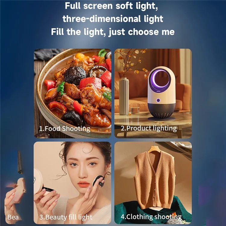RL-28A 24 Inch Rectangle LED Panel Light Photography Lamp for Live Streaming Studio Product Shooting - EU Plug