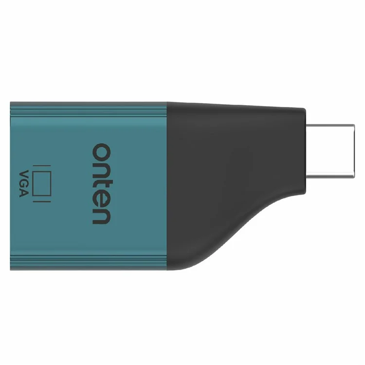 ONTEN UC105 Adaptador Tipo-C para VGA Conversor de Resolução 2K 60Hz para Laptop e Celular