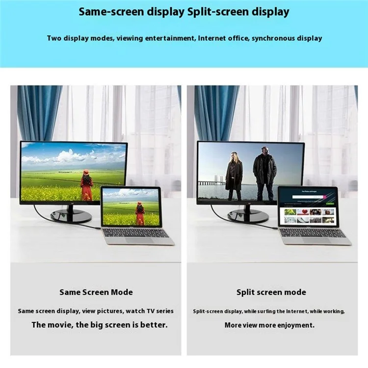 ONTEN OTN-9538 Câble Type-C vers DP Convertisseur Vidéo HD 4K pour MacBook