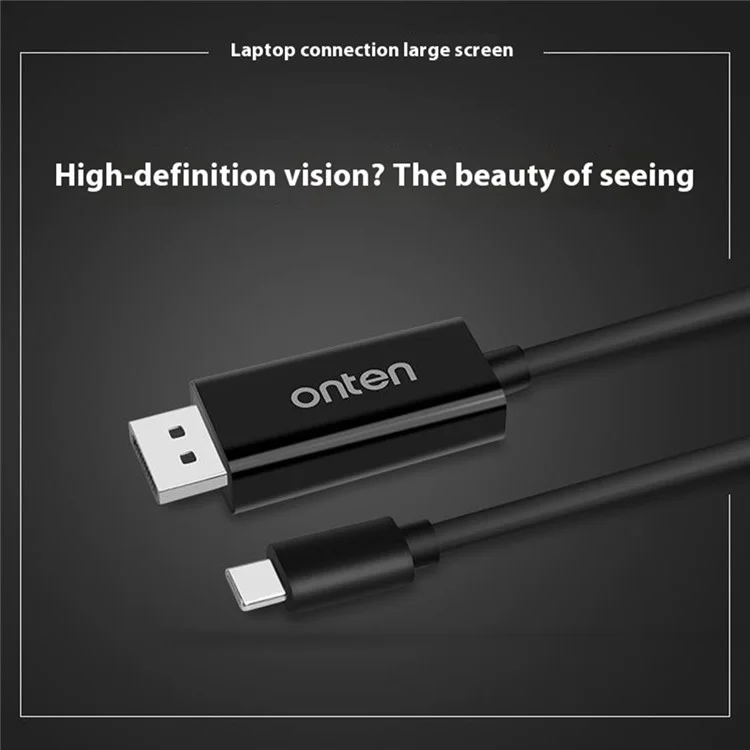 ONTEN OTN-9538 Câble Type-C vers DP Convertisseur Vidéo HD 4K pour MacBook