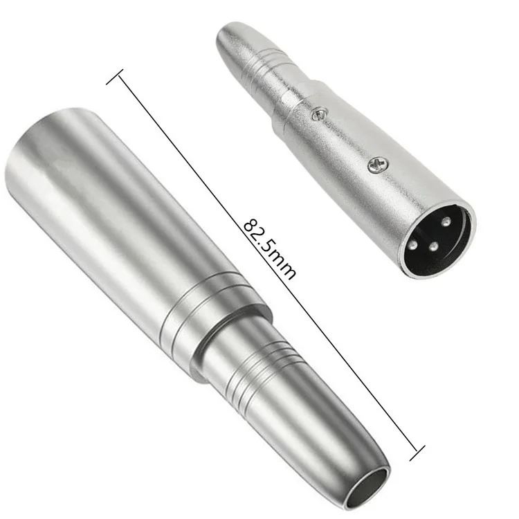 JUNSUNMAY 3-Pin XLR Male to 6.35mm Female Audio Adapter