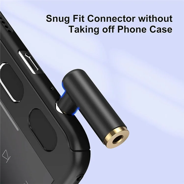 JUNSUNMAY 4-Pole 3.5mm Male to Female 90 Degree Right Angle Audio Adapter Gold Plated Connector - Black